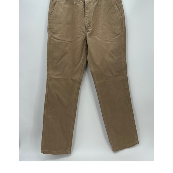 Carhartt Other - Carhartt Work Pants Mens 38x34 Khaki Cotton‎ Relaxed Fit Utility Canvas ProGear